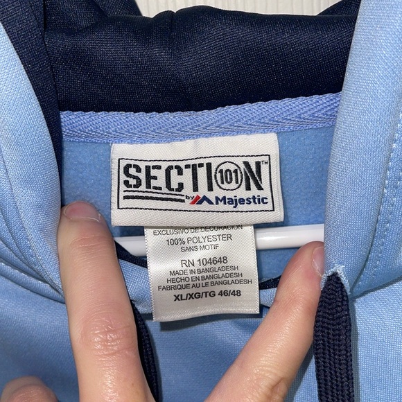 North Carolina Majestic Hoodie Men’s Size XL (NEW WITH TAGS) - Picture 4 of 7